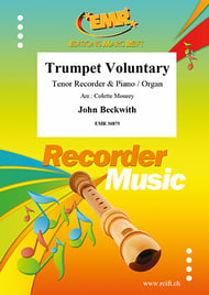 Trumpet Voluntary Tenor Recorder and Organ cover